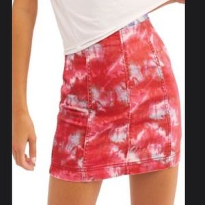 Free people tie dye skirt